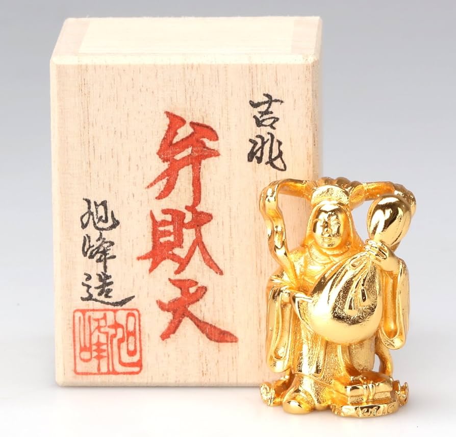 彫金工芸品　七福神　福神招福　縁起物 楽天市場】縁起物 置物 七福神〔飾り台付き〕シルキーゴールド
